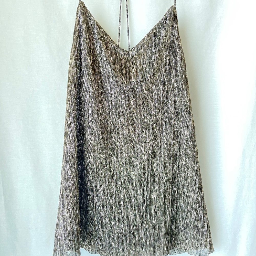 Metallic spaghetti strap Clubbing, Going out Top Sz